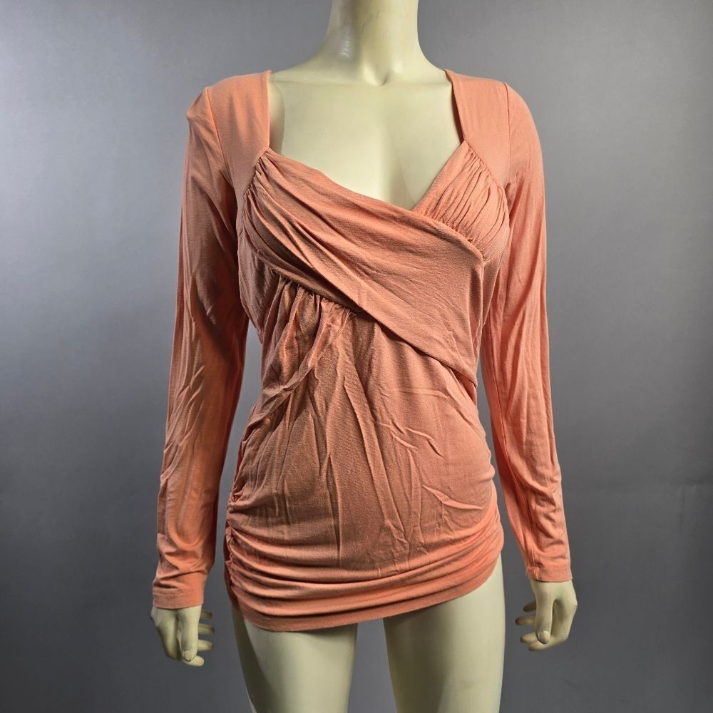 Silverlab Large Peach Long Sleeve Women's Top R5